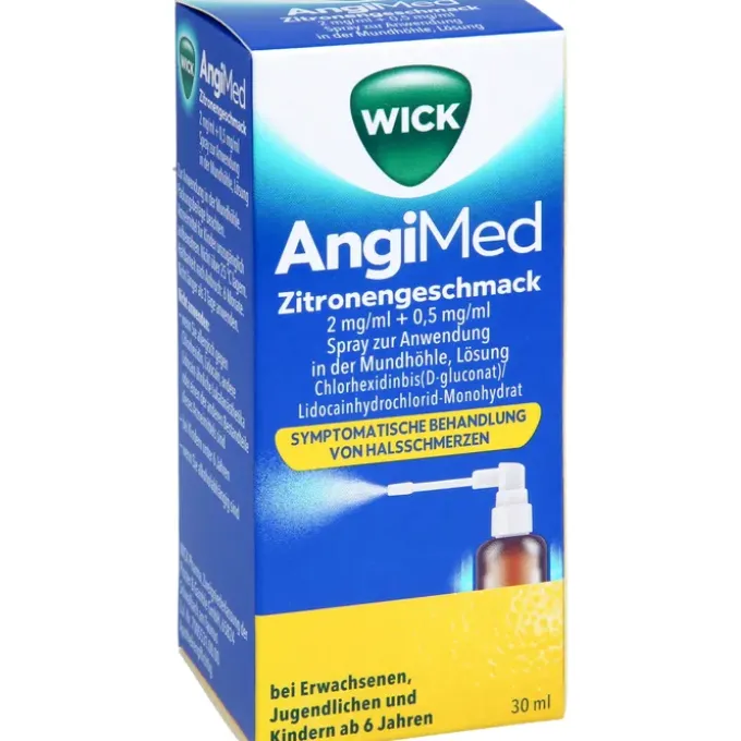 WICK AngiMed Zitronengeschm.2mg/ml+0,5mg/ml Spr. 30 ml