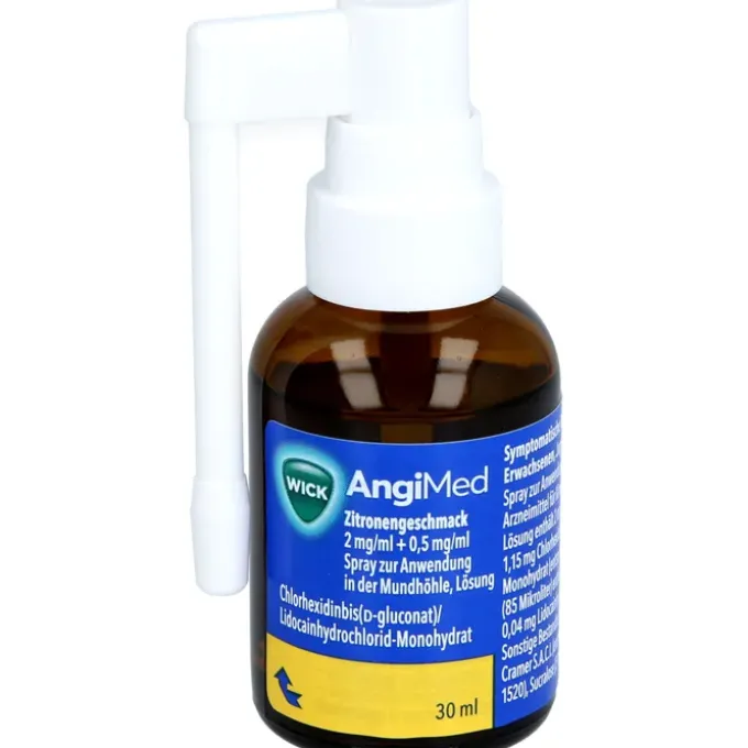WICK AngiMed Zitronengeschm.2mg/ml+0,5mg/ml Spr. 30 ml