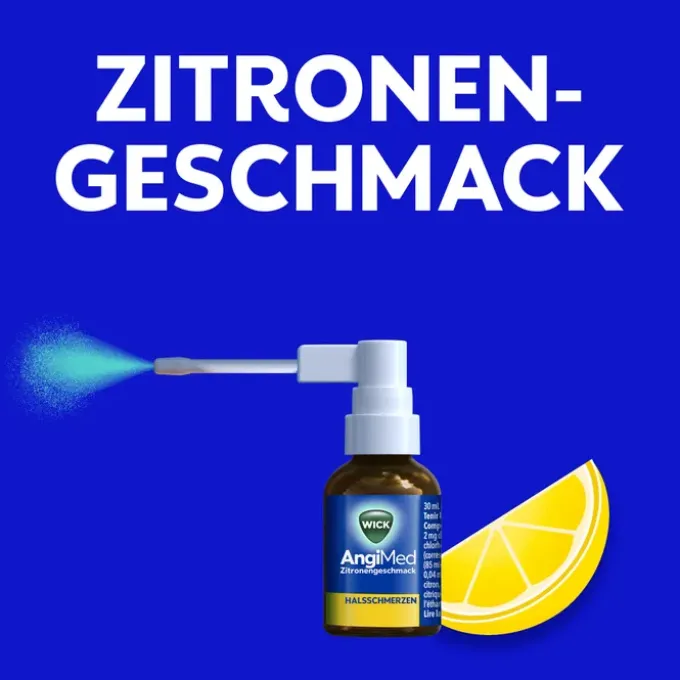 WICK AngiMed Zitronengeschm.2mg/ml+0,5mg/ml Spr. 30 ml