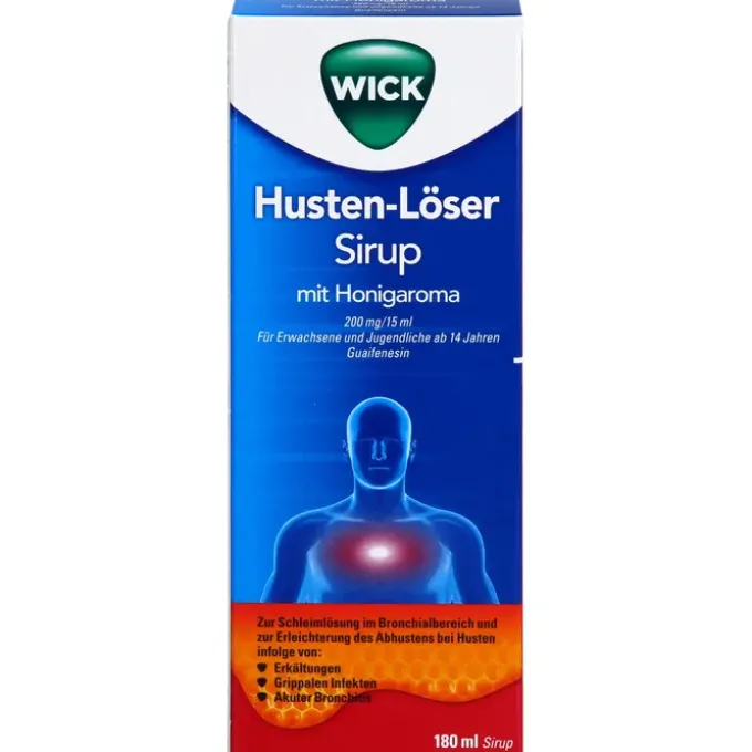 WICK Husten-Löser Sirup mit Honigaroma 200mg/15ml 180 ml