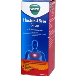 WICK Husten-Löser Sirup mit Honigaroma 200mg/15ml 180 ml