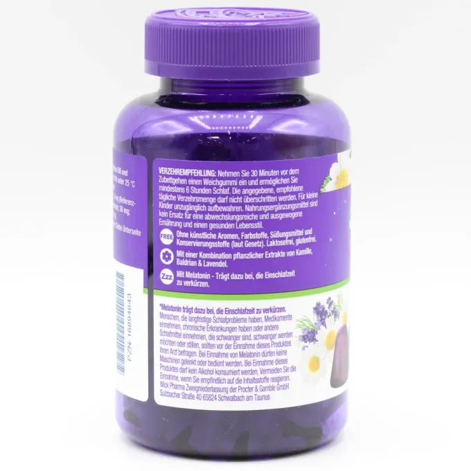 WICK ZzzQuil Gute Nacht Einschlafhilfe mit Melatonin 2x60 St
