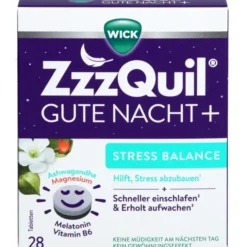 WICK ZzzQuil Gute Nacht+ Stress Balance 28 Stück