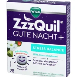 WICK ZzzQuil Gute Nacht+ Stress Balance 28 Stück