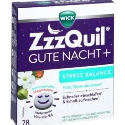 WICK ZzzQuil Gute Nacht+ Stress Balance 28 Stück