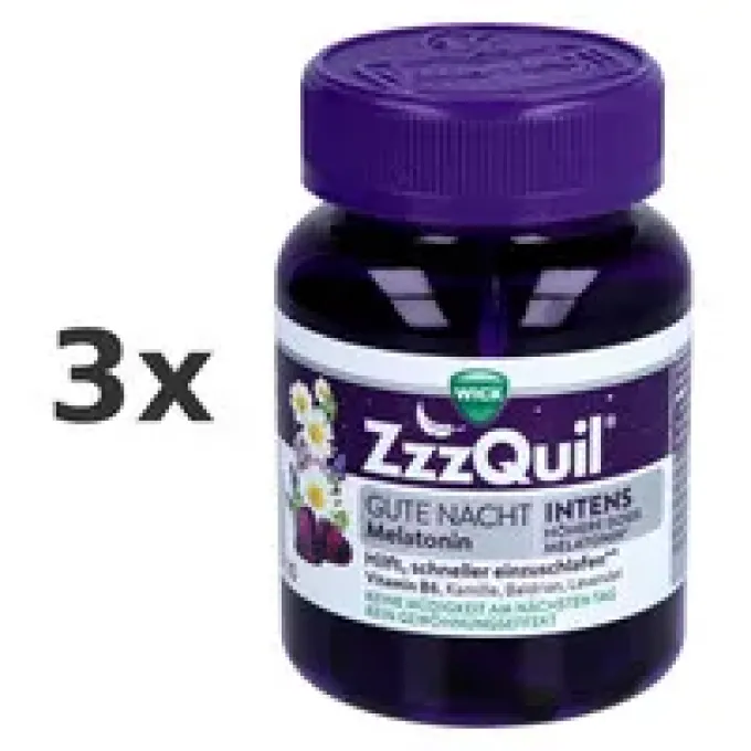 WICK ZzzQuil Intens Dreierpackung 3x30 St