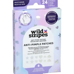 WILD STRIPES Anti-Pickel Patches Holo Clear 24 St