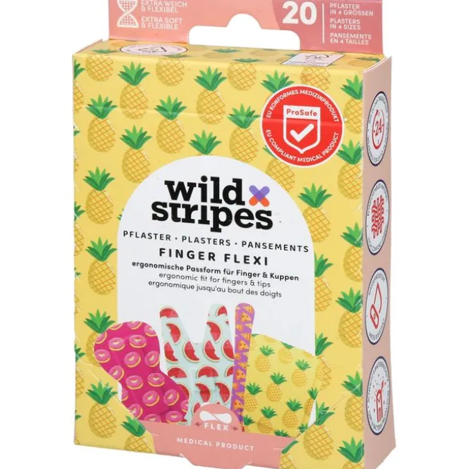 WILD STRIPES Pflaster Finger Flexi Food INT 20 St