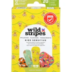 WILD STRIPES Pflaster Kids sensitiv Jungle Vibe 20 St