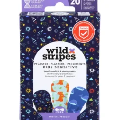 WILD STRIPES Pflaster Kids sensitiv Space INT 20 St