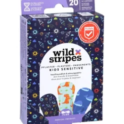 WILD STRIPES Pflaster Kids sensitiv Space INT 20 St
