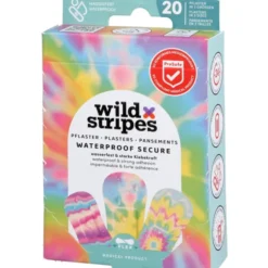 WILD STRIPES Pflaster waterproof secu.Rainbow INT 20 St