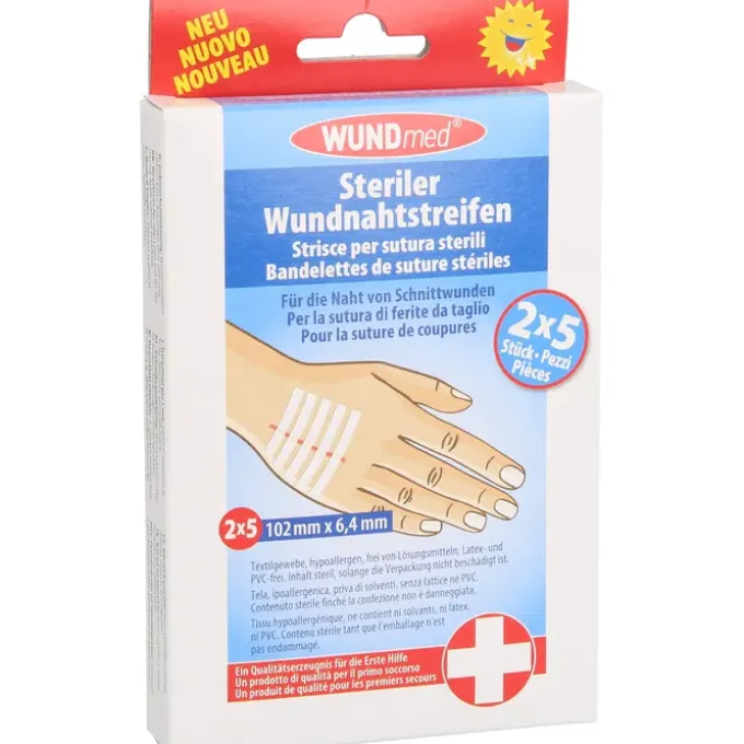 WUNDNAHTSTREIFEN 6,4x102 mm 10 St