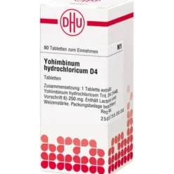 YOHIMBINUM HYDROCHLORICUM D 4 Tabletten 80 St