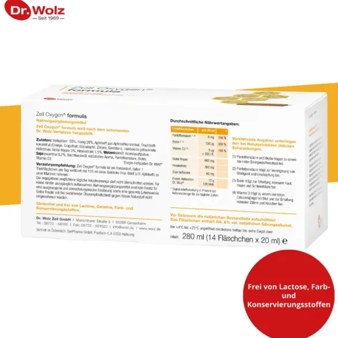 ZELL OXYGEN Formula Trinkampullen 14 Stück