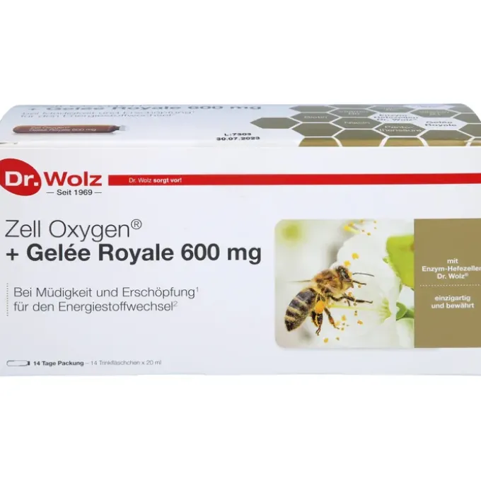 ZELL OXYGEN+Gelee Royale 600 mg Trinkampullen 14 Stück