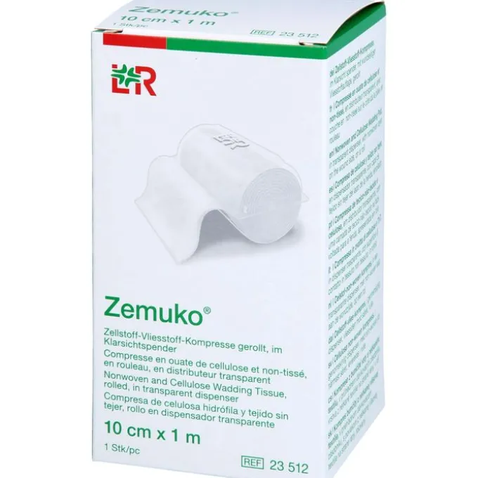 ZEMUKO Vliesstoff-Kompr.gerollt 10 cmx1 m 1 St