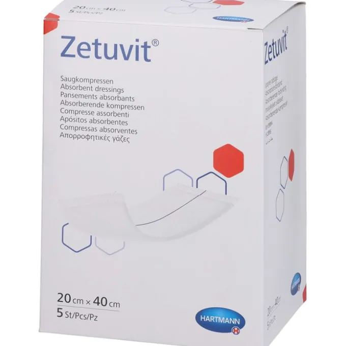 ZETUVIT Saugkompressen steril 20x40 cm 5 St