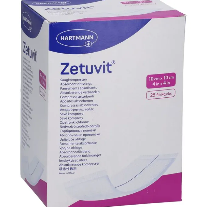 ZETUVIT Saugkompressen steril 10x10 cm 25 St