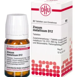 ZINCUM METALLICUM D 12 Tabletten 80 St