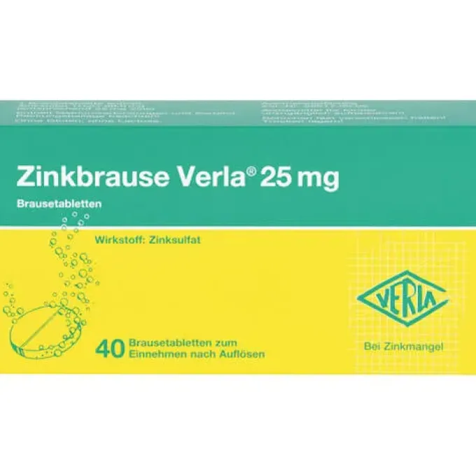 ZINKBRAUSE Verla 25 mg Brausetabletten 40 St