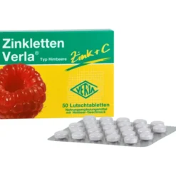 ZINKLETTEN Verla Himbeere Lutschtabletten 50 Stück
