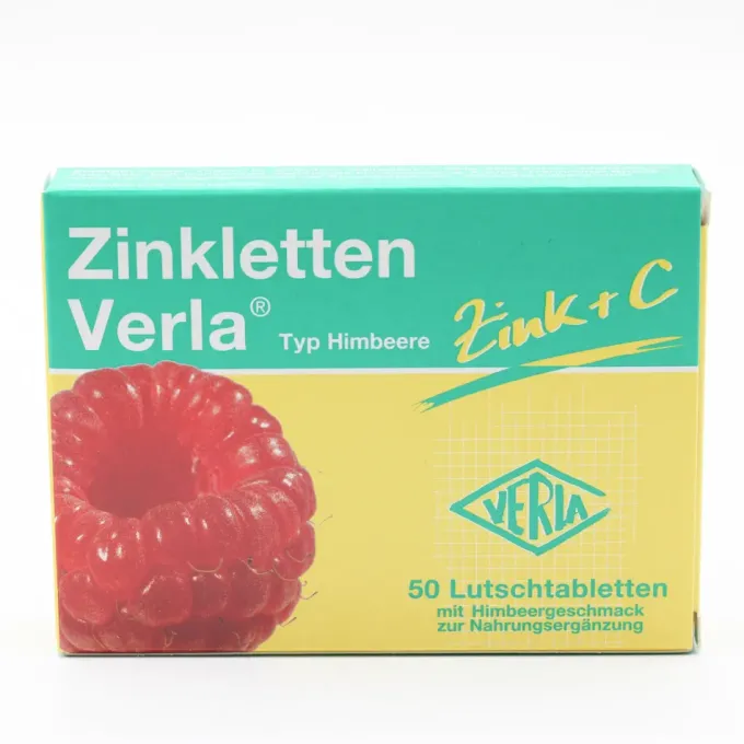 ZINKLETTEN Verla Himbeere Lutschtabletten 50 Stück