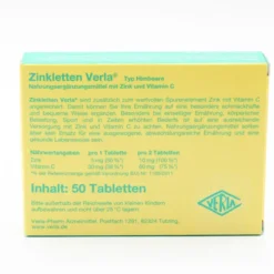 ZINKLETTEN Verla Himbeere Lutschtabletten 50 Stück