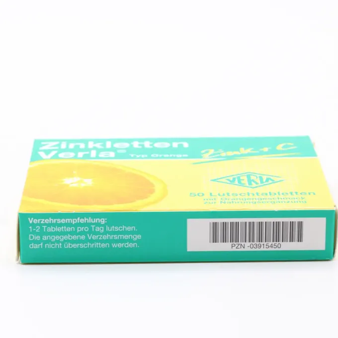 ZINKLETTEN Verla Orange Lutschtabletten 50 Stück