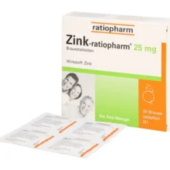 ZINK-RATIOPHARM 25 mg Brausetabletten 20 St