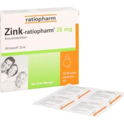 ZINK-RATIOPHARM 25 mg Brausetabletten 20 St