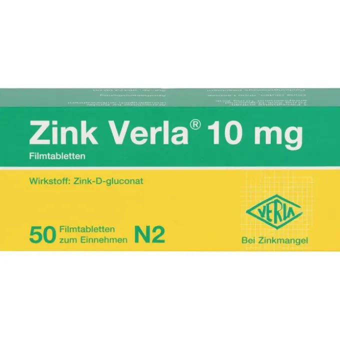 ZINK VERLA 10 mg Filmtabletten 50 St