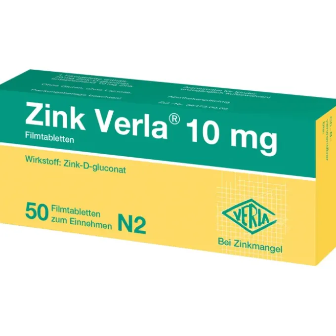 ZINK VERLA 10 mg Filmtabletten 50 St