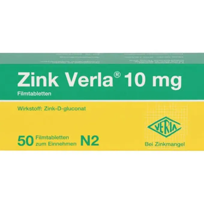 ZINK VERLA 10 mg Filmtabletten 50 St