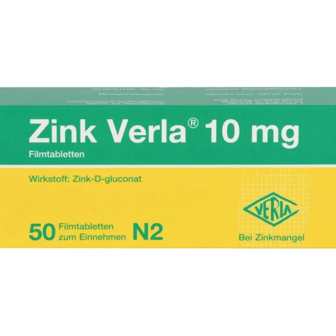ZINK VERLA 10 mg Filmtabletten 50 St