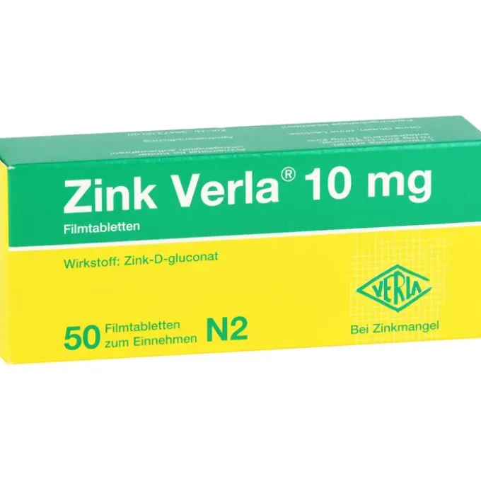 ZINK VERLA 10 mg Filmtabletten 50 St