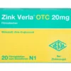ZINK VERLA OTC 20 mg Filmtabletten 20 St