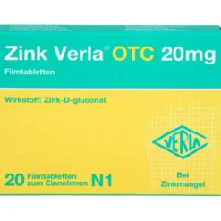 ZINK VERLA OTC 20 mg Filmtabletten 20 St