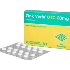 ZINK VERLA OTC 20 mg Filmtabletten 20 St