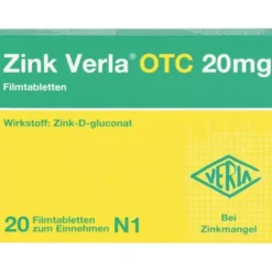 ZINK VERLA OTC 20 mg Filmtabletten 20 St