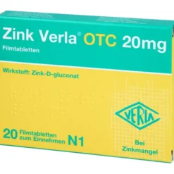 ZINK VERLA OTC 20 mg Filmtabletten 20 St
