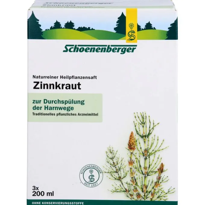 ZINNKRAUT SAFT Schoenenberger Heilpflanzensäfte 3X200 ml