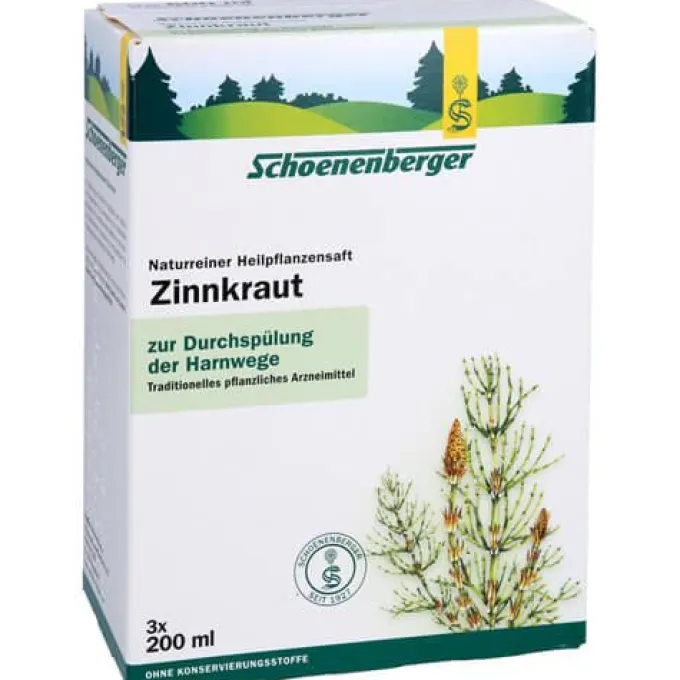 ZINNKRAUT SAFT Schoenenberger Heilpflanzensäfte 3X200 ml