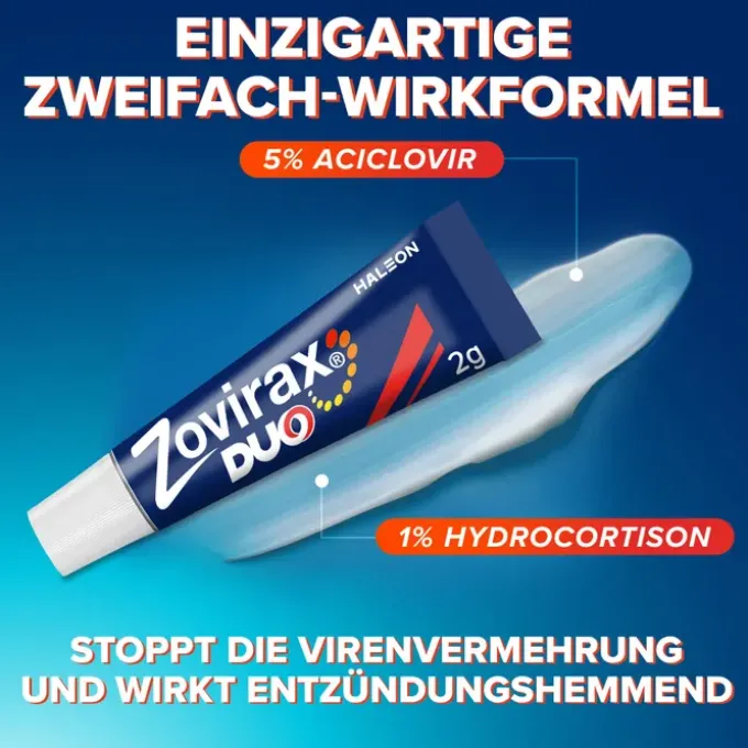 ZOVIRAX Duo 50 mg/g / 10 mg/g Creme 2 g